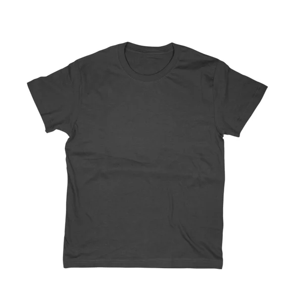 Black Tshirt Isolated White Background — Stock Photo, Image