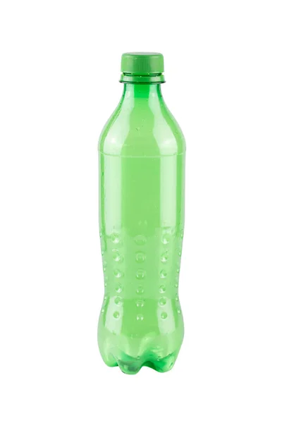 Plastic Fles Voor Recycling Geïsoleerd Witte Achtergrond Clipping Paden — Stockfoto