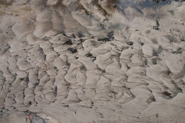 Textur Ringar Våt Sand Bakgrund — Stockfoto