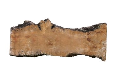 Beyaz arkaplanda izole edilmiş boş alanı olan tahta tabela - kırpma yolları