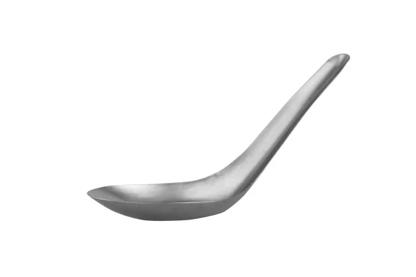 Stainless Spoon Isolated White Background Clipping Paths — Stock Photo, Image