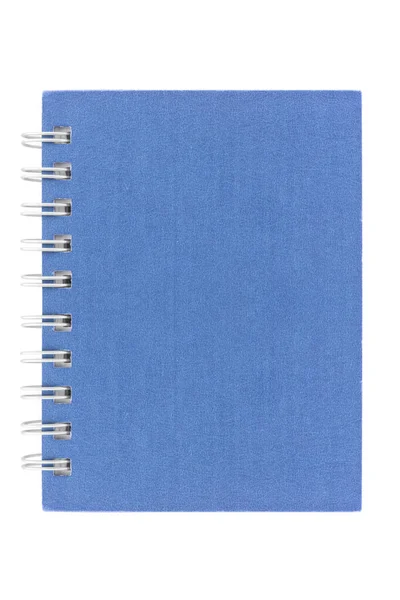 Notebook Met Spiraal Bindmiddel Geïsoleerd Witte Achtergrond Clipping Paden — Stockfoto