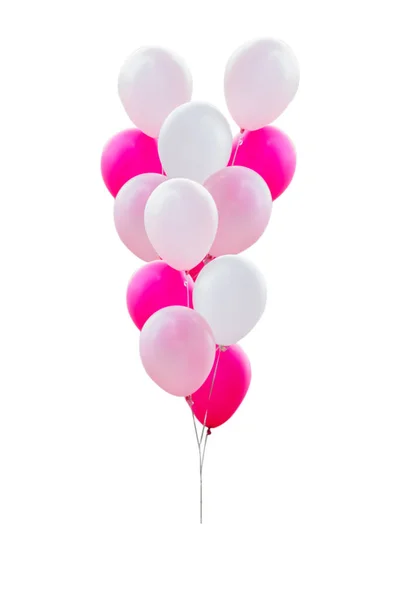 Ballonnen Geïsoleerd Witte Achtergrond Clipping Paden — Stockfoto