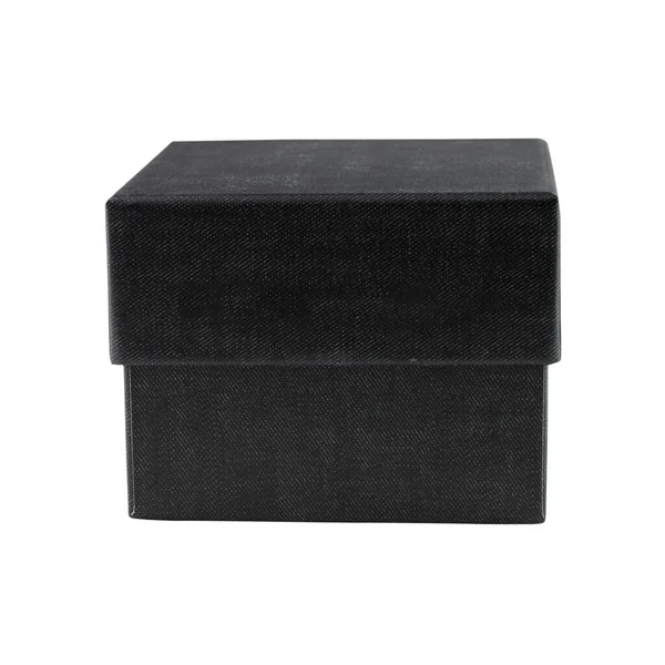 Μαύρο Κουτί Απομονωμένο Λευκό Φόντο Μονοπάτια Αποκοπής — Φωτογραφία Αρχείου