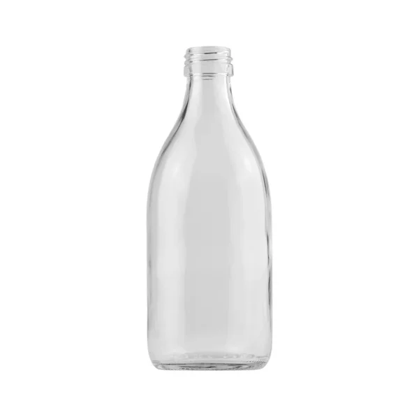 Glazen Fles Geïsoleerd Witte Achtergrond Clipping Paden — Stockfoto