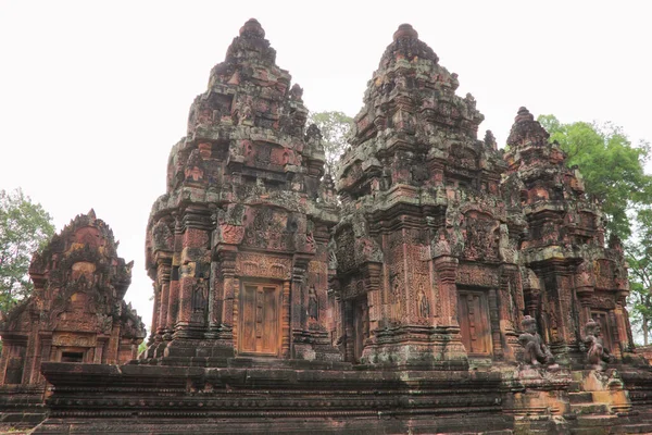 Banteay Srei Růžový Chrám Siem Reap Kambodža — Stock fotografie