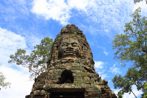 Část Chrámu Prohm Siem Reap Kambodža — Stock fotografie