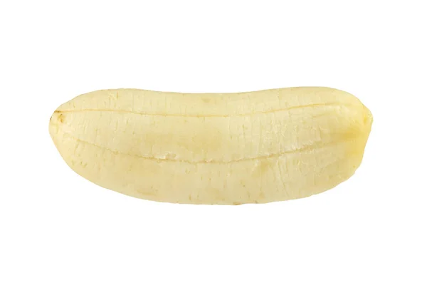 Peeled Banana Isolated White Background Clipping Paths — Stock Photo, Image