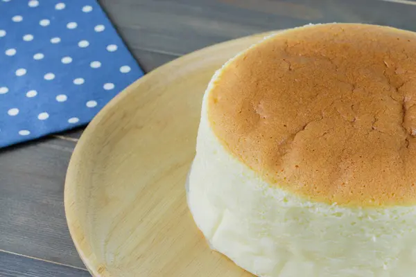 Cheesecake Caseiro Bolo Queijo Saudável Sobremesa Verão — Fotografia de Stock