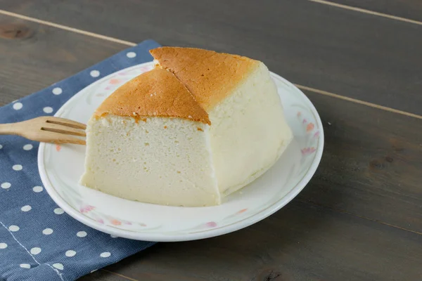 Cheesecake Caseiro Bolo Queijo Saudável Sobremesa Verão — Fotografia de Stock