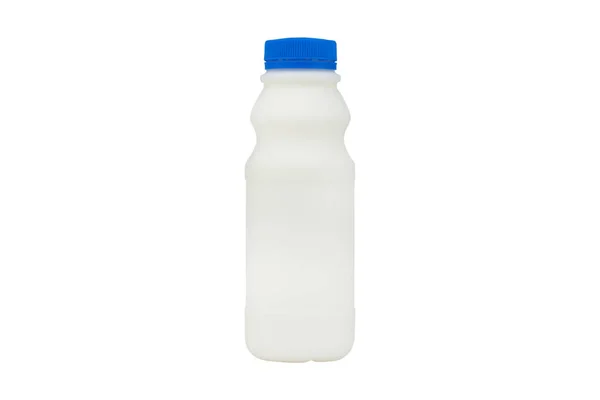 Bottle Milk Isolated White Background Clipping Paths — Stock Photo, Image