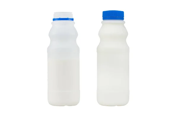 Bottle Milk Isolated White Background Clipping Paths — Stock Photo, Image