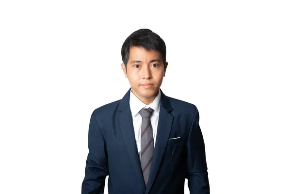 Portrait Businessman Suit Human Emotion Face Expression Concept Studio Shot — Stock Fotó