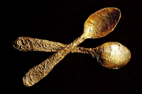 Cucchiai d'oro — Foto Stock