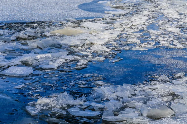 The frozen Dnieper River - Detail — Stock Photo, Image