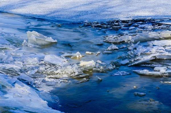 The frozen Dnieper River - Detail — Stock Photo, Image