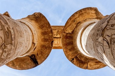 Luksor, Mısır karnak Tapınağı sütunlar