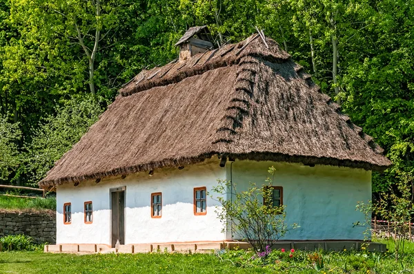 Типичный украинский антикварный дом — стоковое фото