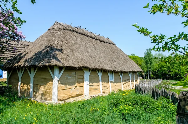 Une maison antique ukrainienne typique — Photo