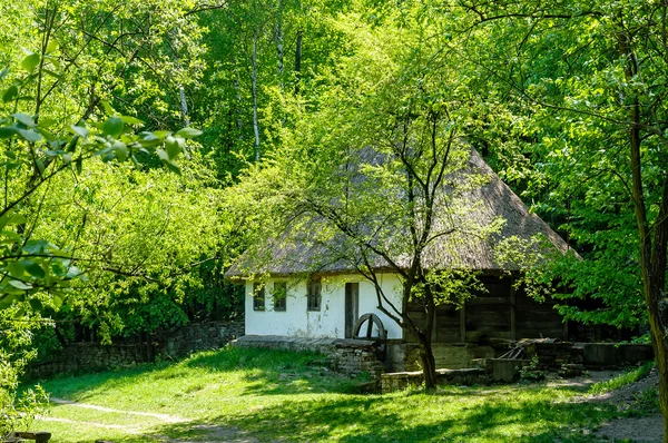 Typická ukrajinská antické vodní mlýn — Stock fotografie