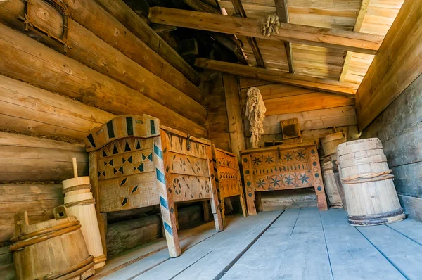 Detalle interior de la típica casa antigua ucraniana — Foto de Stock