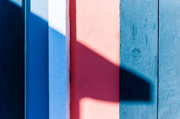 Detalhe das texturas das cabines de praia — Fotografia de Stock