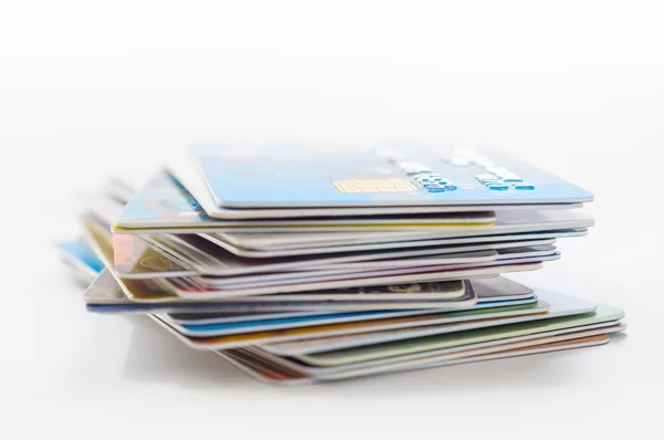Багато кредитні картки — стокове фото