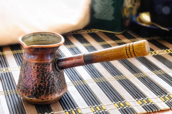 Old Ibrik - Turkish Coffee Pot — Stock Photo, Image