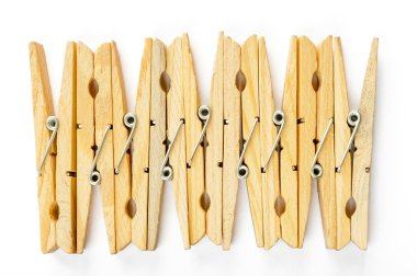 dokuz ahşap clothespins