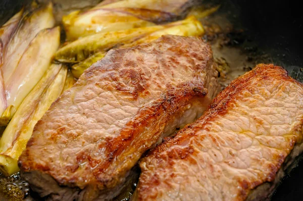 Solomillo de Carne con Buceo —  Fotos de Stock