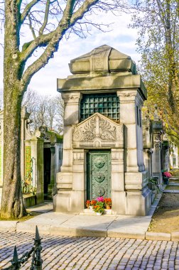görünümünü pere lachaise mezarlığı