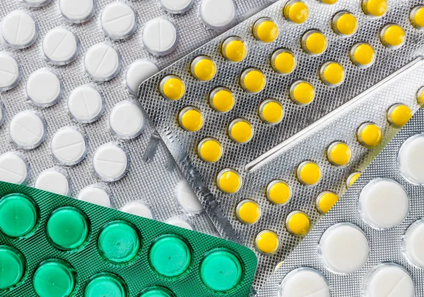 Blister av farmaceutiska piller — Stockfoto
