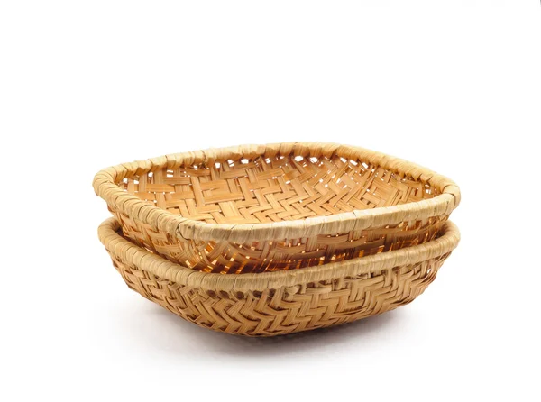 Two Little Baskets on White — Stock Photo, Image