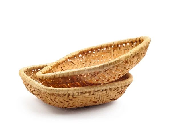 Two Little Baskets on White — Stock Photo, Image