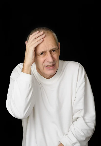 Sick Man with headache — Stock Photo, Image