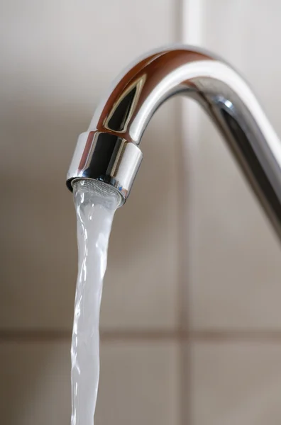 Tap with Water Flowing — Stock Photo, Image