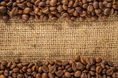 kahve çekirdekleri ve çuval bezi