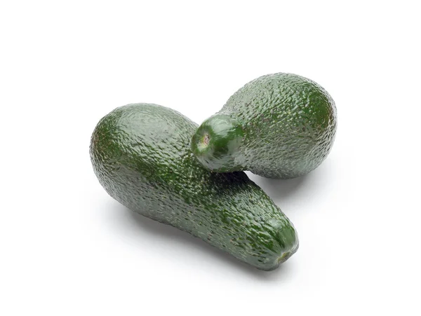 Két zöld avokádó — Stock Fotó