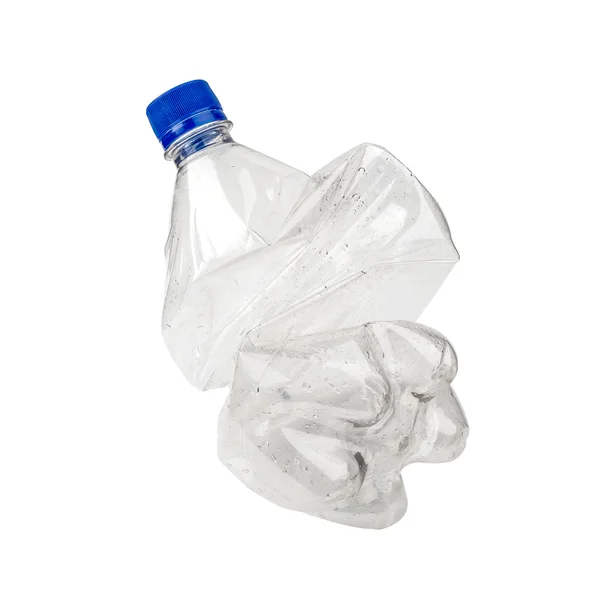 Smashed Plastic Bottle — Stock Photo, Image