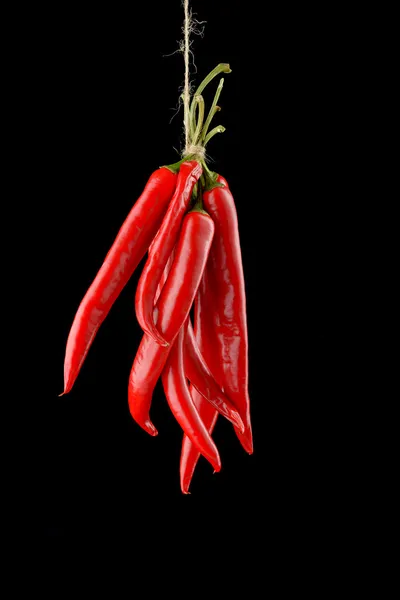 Hanged Chili Peppers — Stock Photo, Image