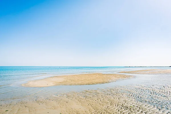 View Adriatic Sea Sandy Beach Pesaro Italy Sunny Spring Day — Stock Photo, Image