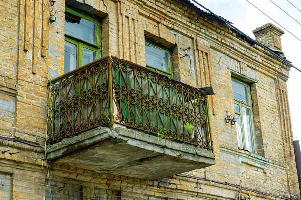 Типовий Балкон Києві Українська — стокове фото
