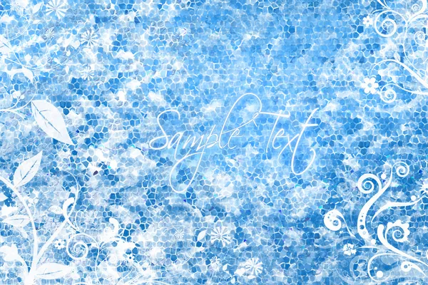 Blue-and-white texture with elements of a
