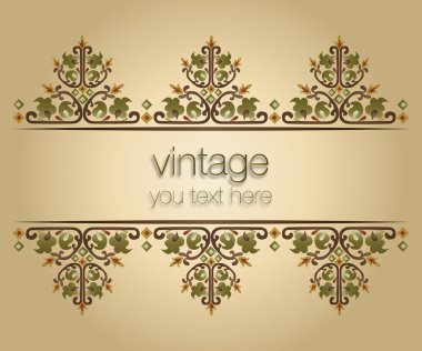 süslü vintage çerçeveler