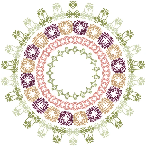 Ensemble de bordure élégant (style oriental ) — Image vectorielle
