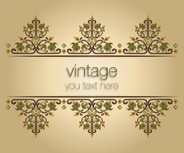Díszes vintage keretek — Stock Vector