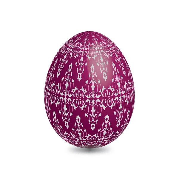 Huevos de Pascua decorados con diseños orientales — Vector de stock