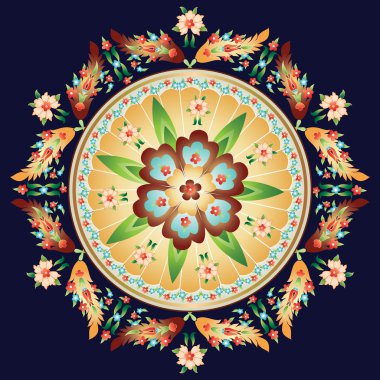 decorative oriental pattern and ornaments