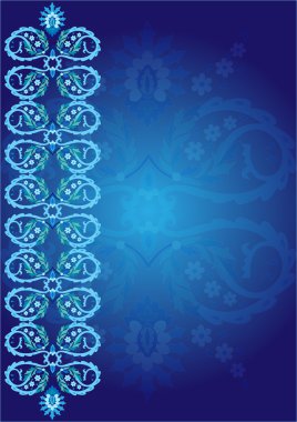 Mavi Osmanlı seri altı desen