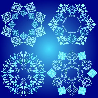 mavi tasarım öğesi